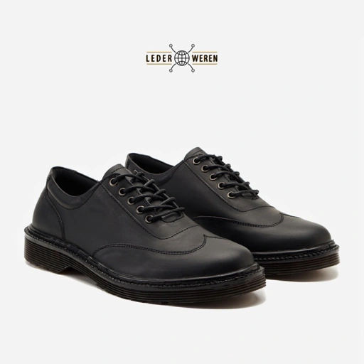 Image of Lederweren - Leder Oxford 2 Black