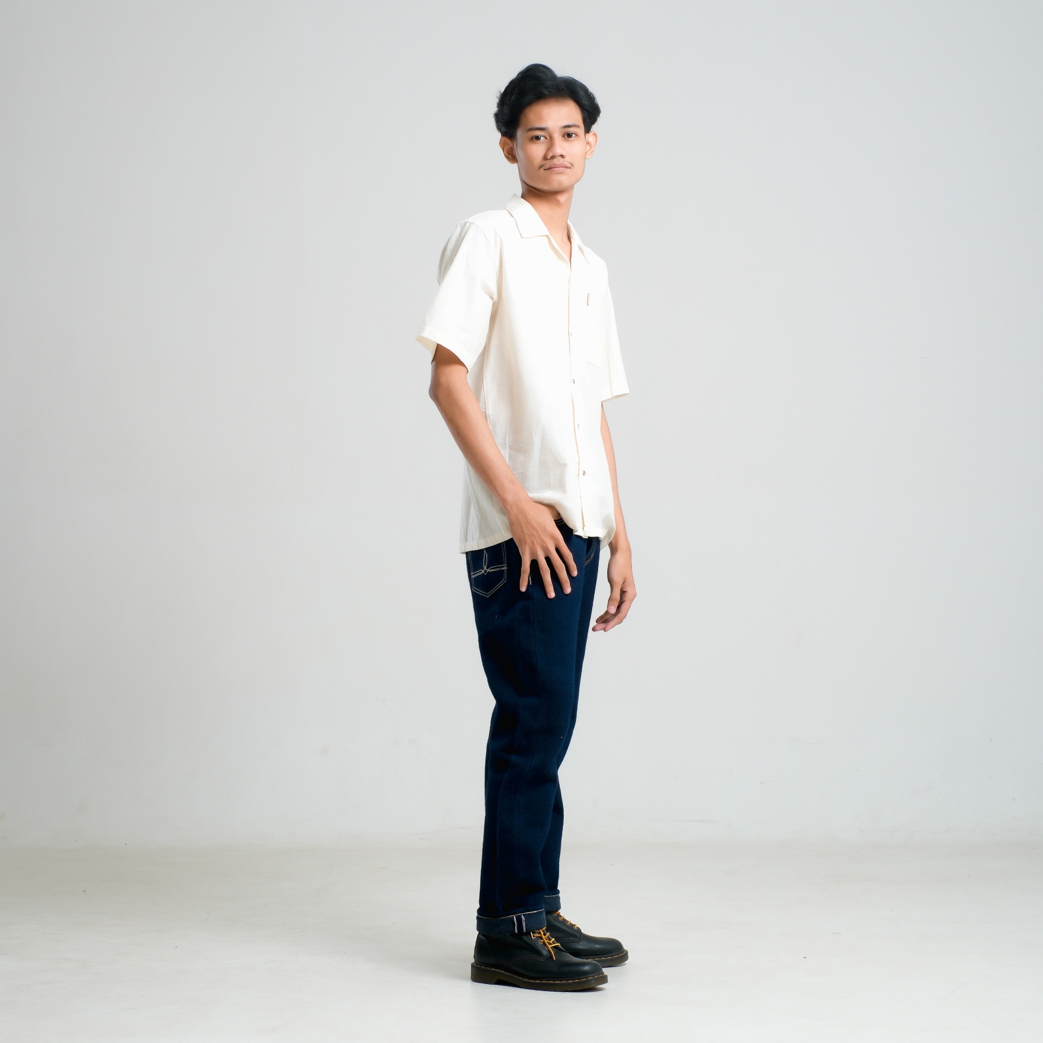 CRAFT DENIM | ESSENTIAL OPEN COLLAR SHIRT