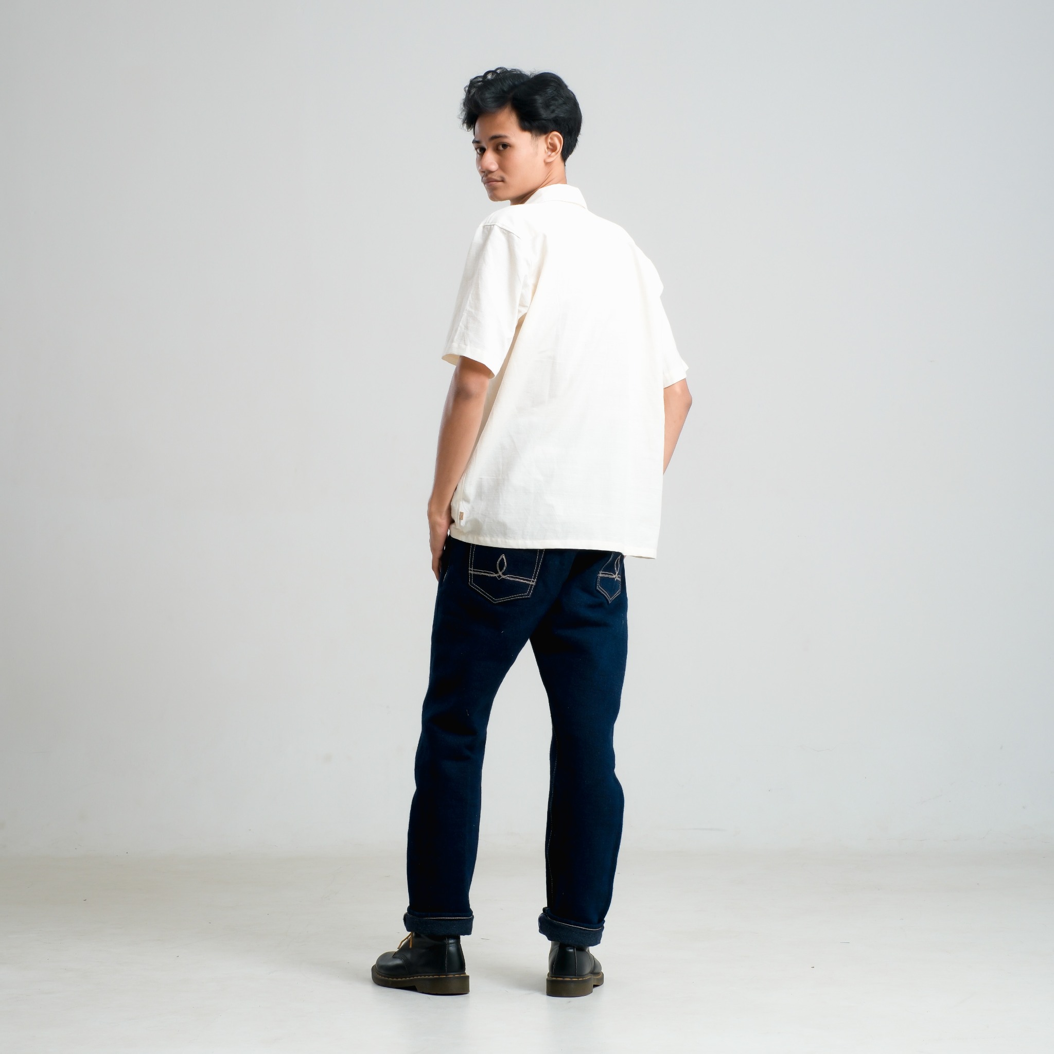 CRAFT DENIM | ESSENTIAL OPEN COLLAR SHIRT
