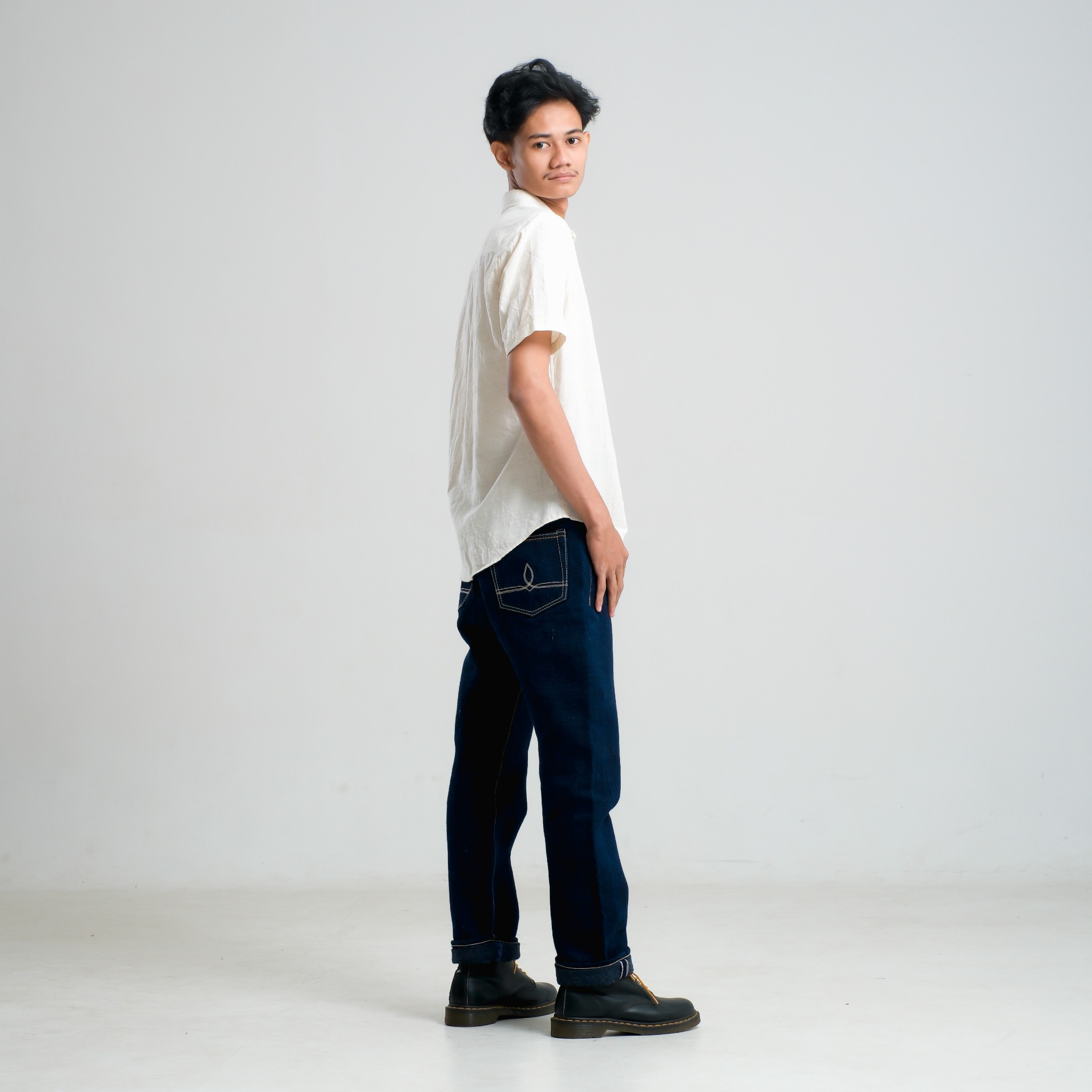 CRAFT DENIM | SHORT SLEEVE RECYCLE CHECKER SHIRT