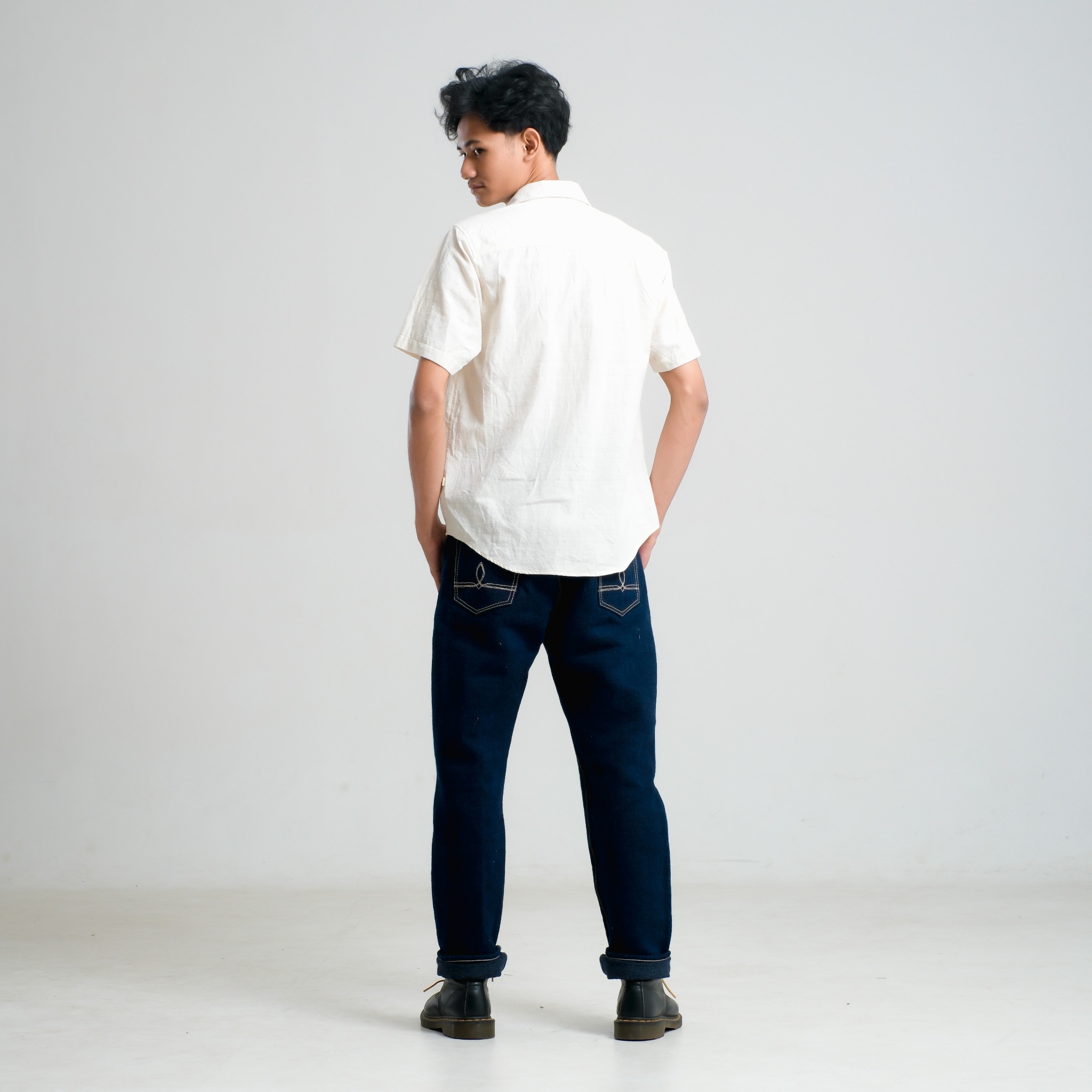 CRAFT DENIM | SHORT SLEEVE RECYCLE CHECKER SHIRT