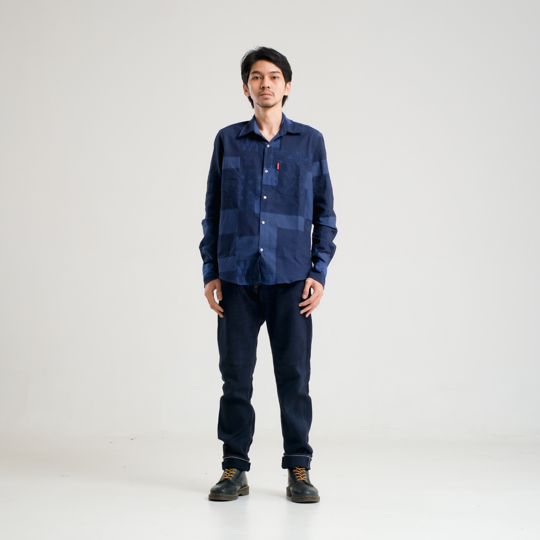 CRAFT DENIM | LONG SLEEVE SASHIKO DEEP INDIGO