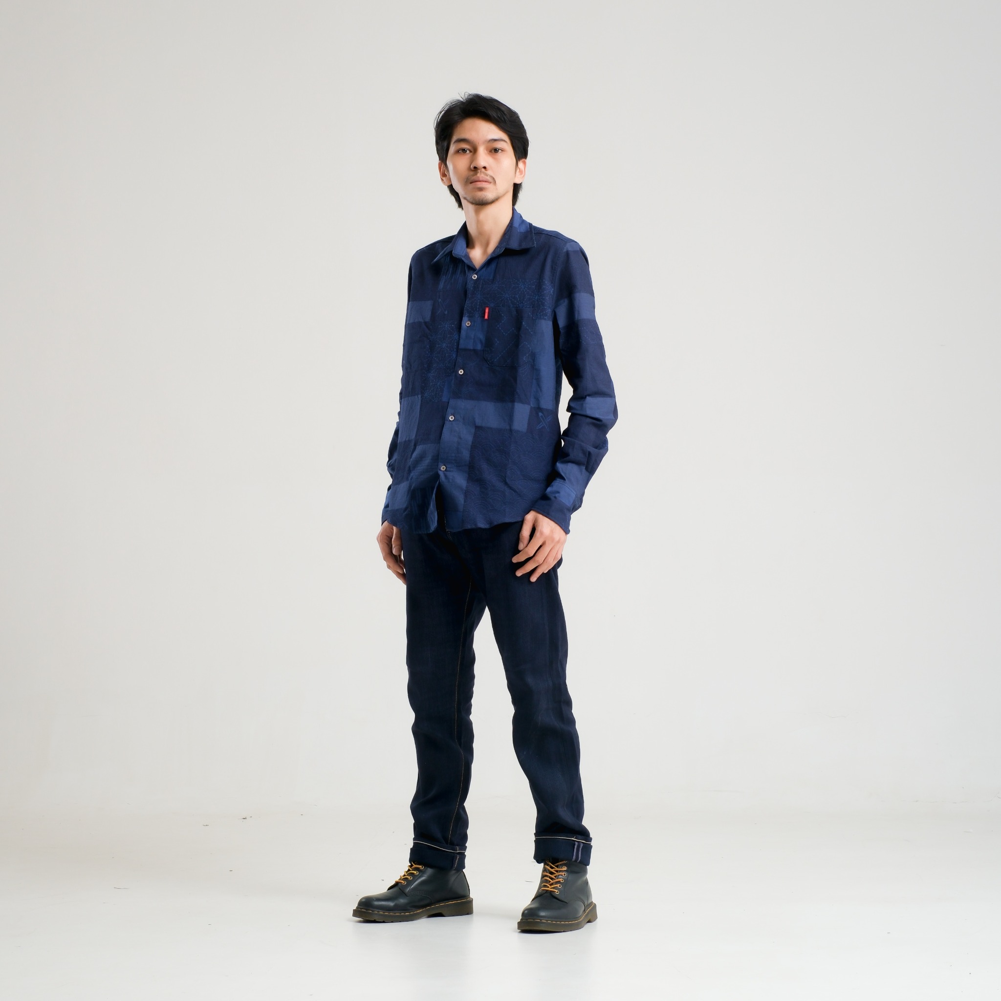 CRAFT DENIM | LONG SLEEVE SASHIKO DEEP INDIGO