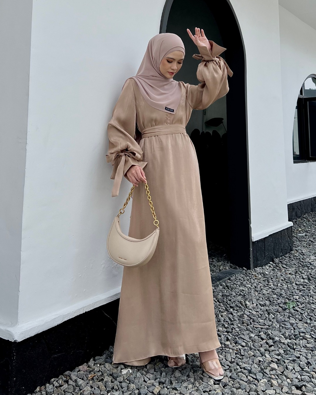Evolvere - Sekar Dress Gamis Mewah Elegant Busui Friendly