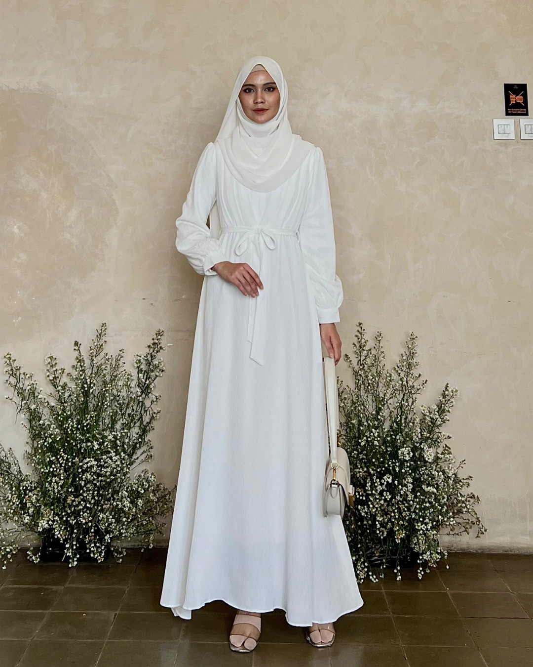 Evolvere - Ilona Dress Shine Lux Mix Brukat Fashion Gamis Muslim Wanita Busui Friendly ( Free Belt )
