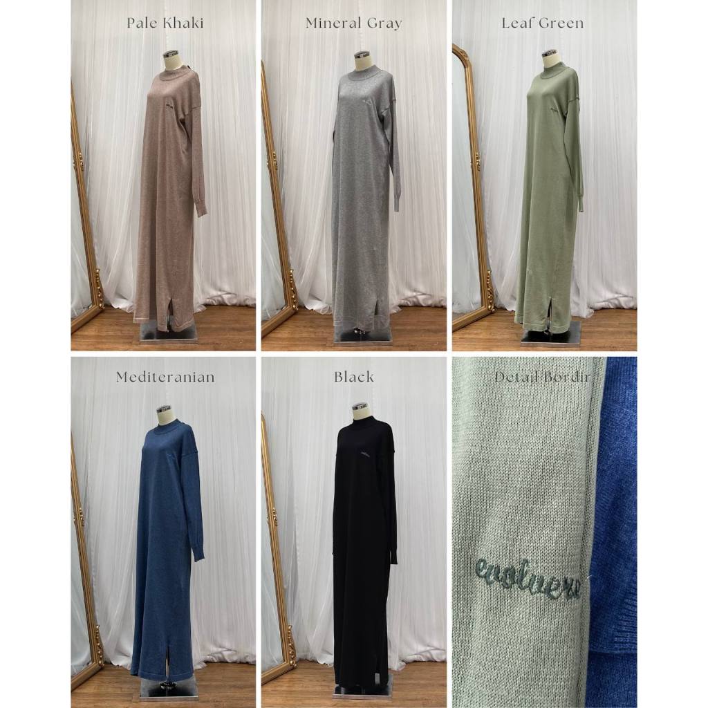 Evolvere - Erina Dress Casual Dress Knit Premium Gamis Muslim Wanita