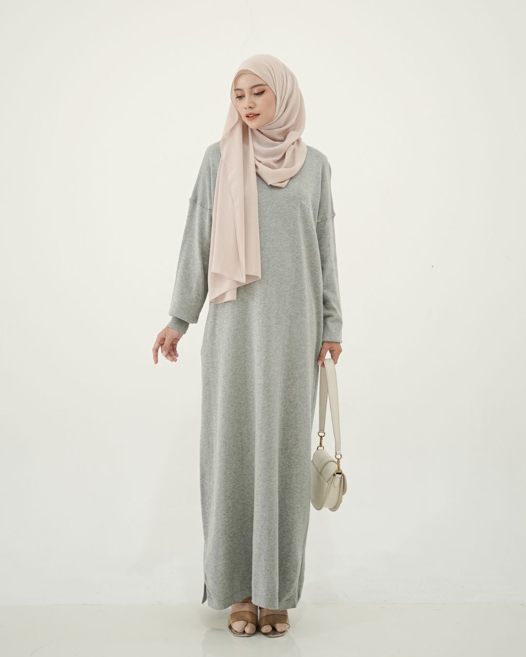 Evolvere - Erina Dress Casual Dress Knit Premium Gamis Muslim Wanita