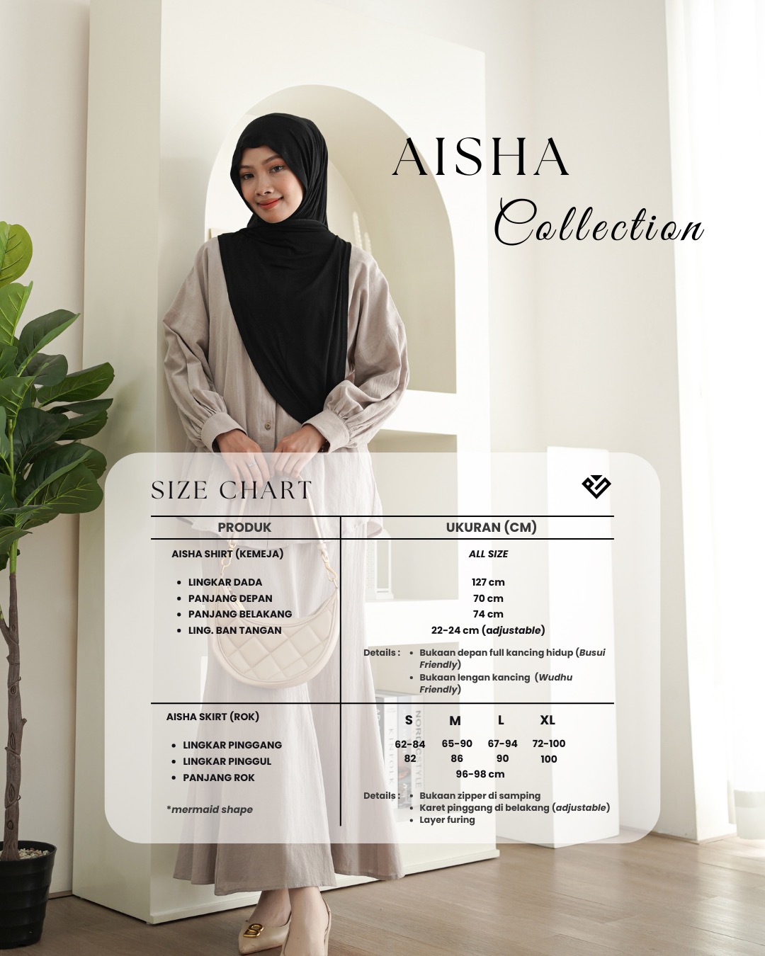 Evolvere - Aisha Skirt Rok Linen Model Mermaid