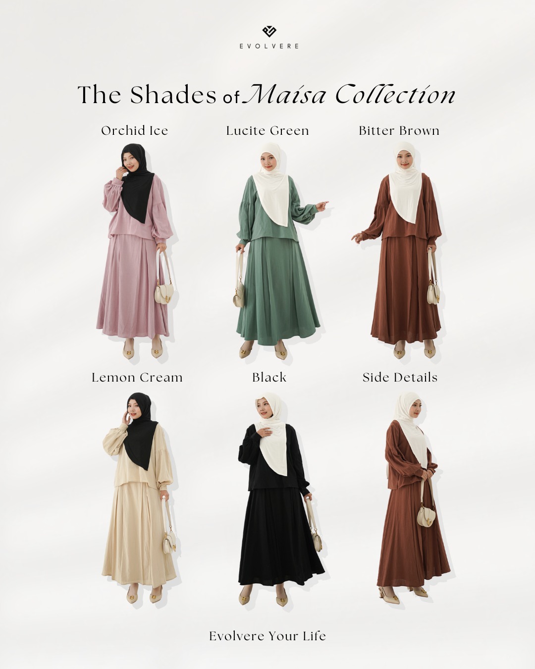 Evolvere - Maisa Skirt Rok A Line Linen