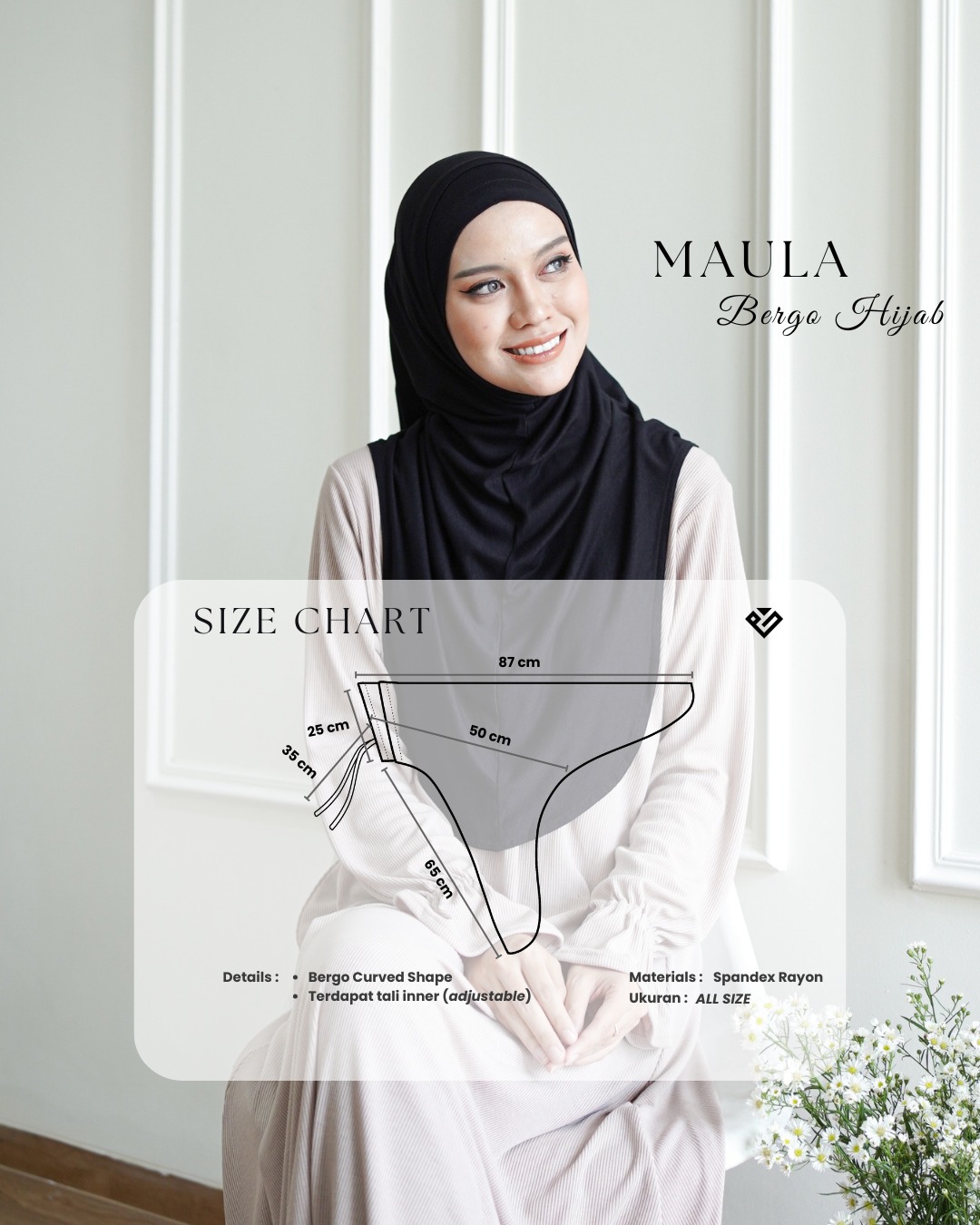 Evolvere - Maula Bergo Hijab Spandex Rayon