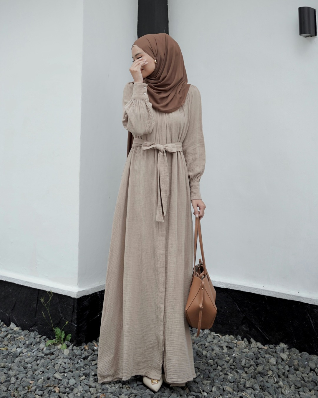 Evolvere - Amira Dress Katun Foam Korea Style