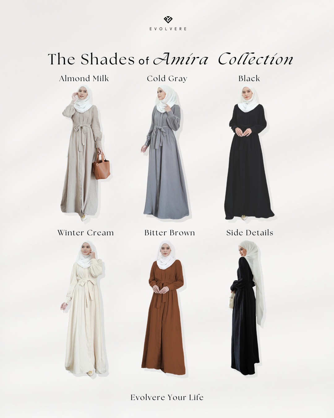 Evolvere - Amira Dress Katun Foam Korea Style