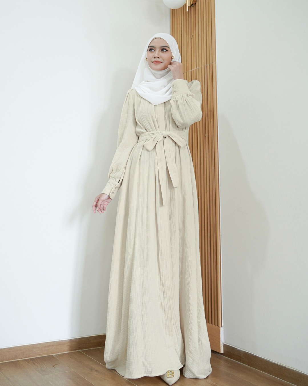 Evolvere - Amira Dress Katun Foam Korea Style