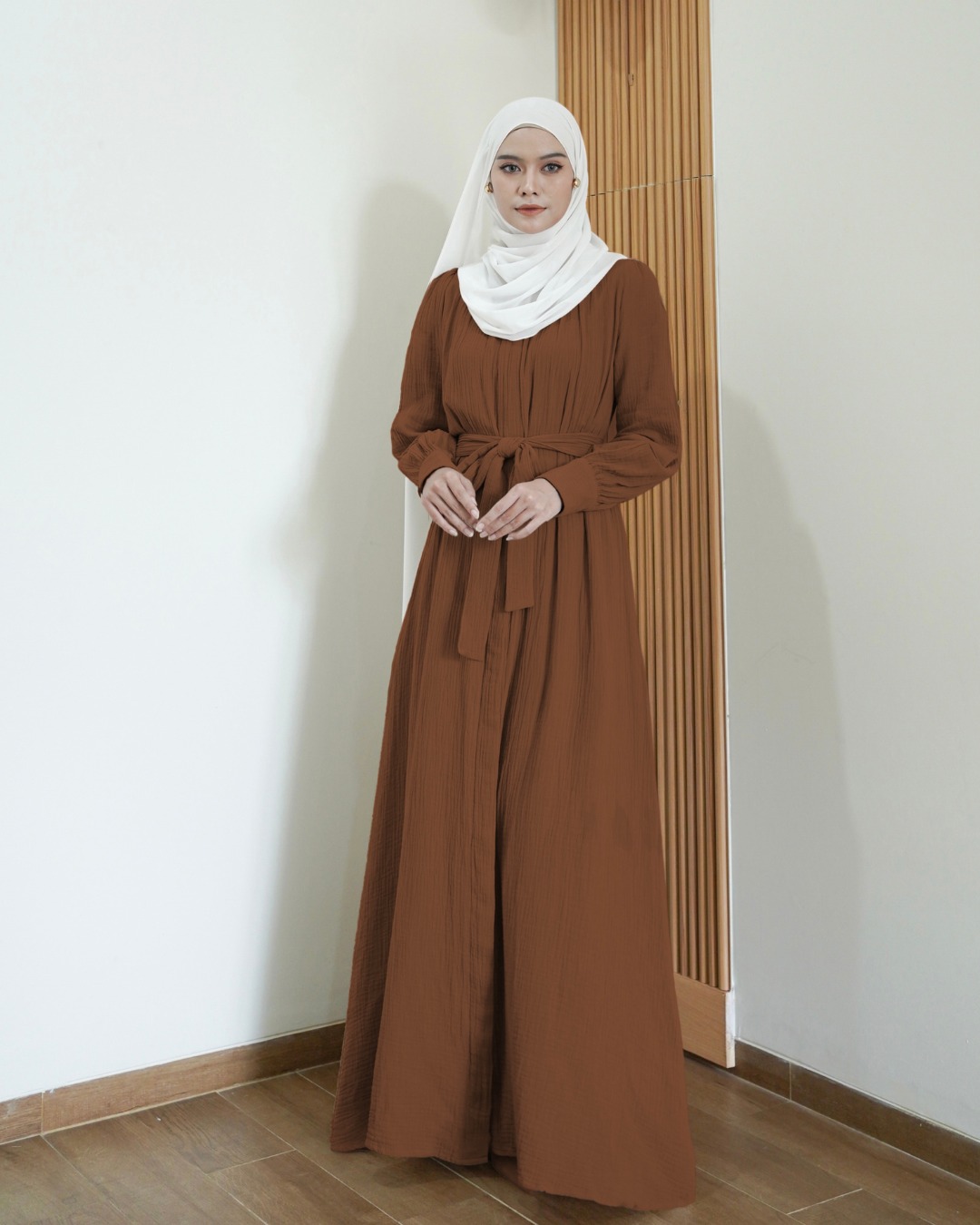 Evolvere - Amira Dress Katun Foam Korea Style