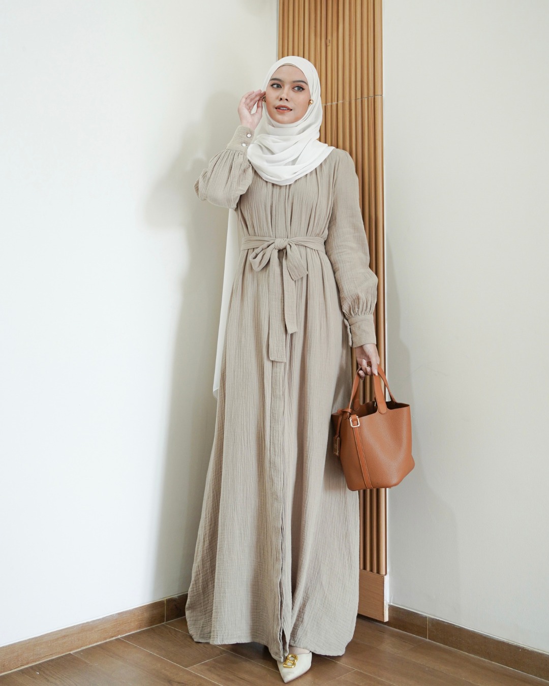 Evolvere - Amira Dress Katun Foam Korea Style