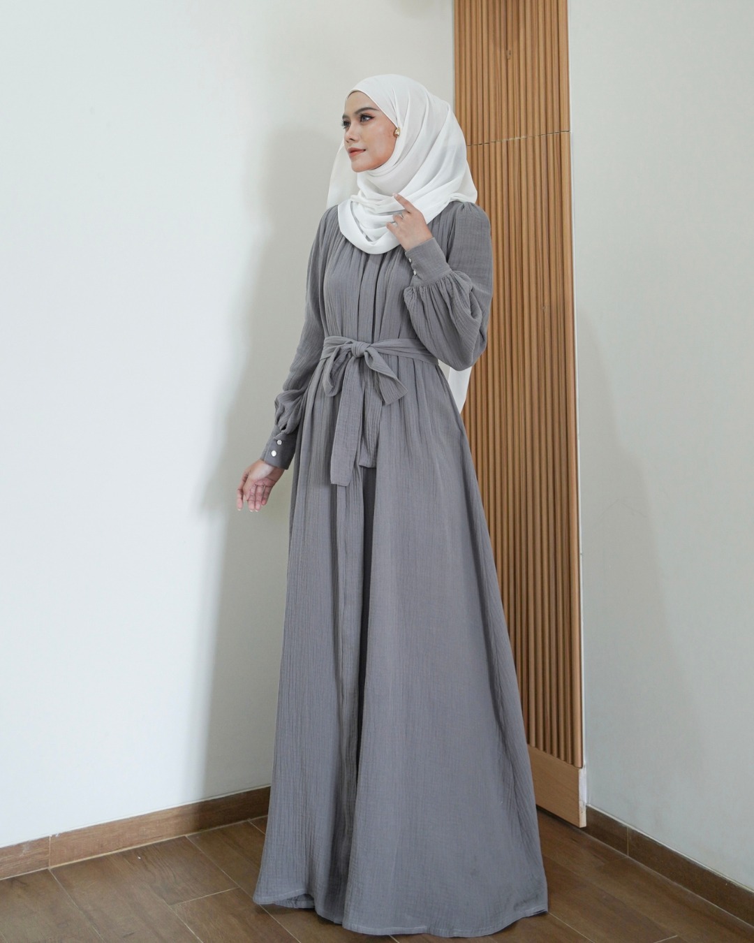 Evolvere - Amira Dress Katun Foam Korea Style