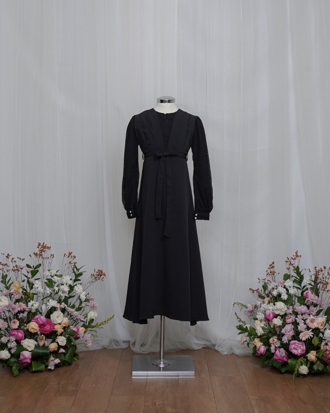 Evolvere - Sarimbit Keluarga Couple ILONA BLACK /Dress Kemeja Koko/Dewasa dan Anak