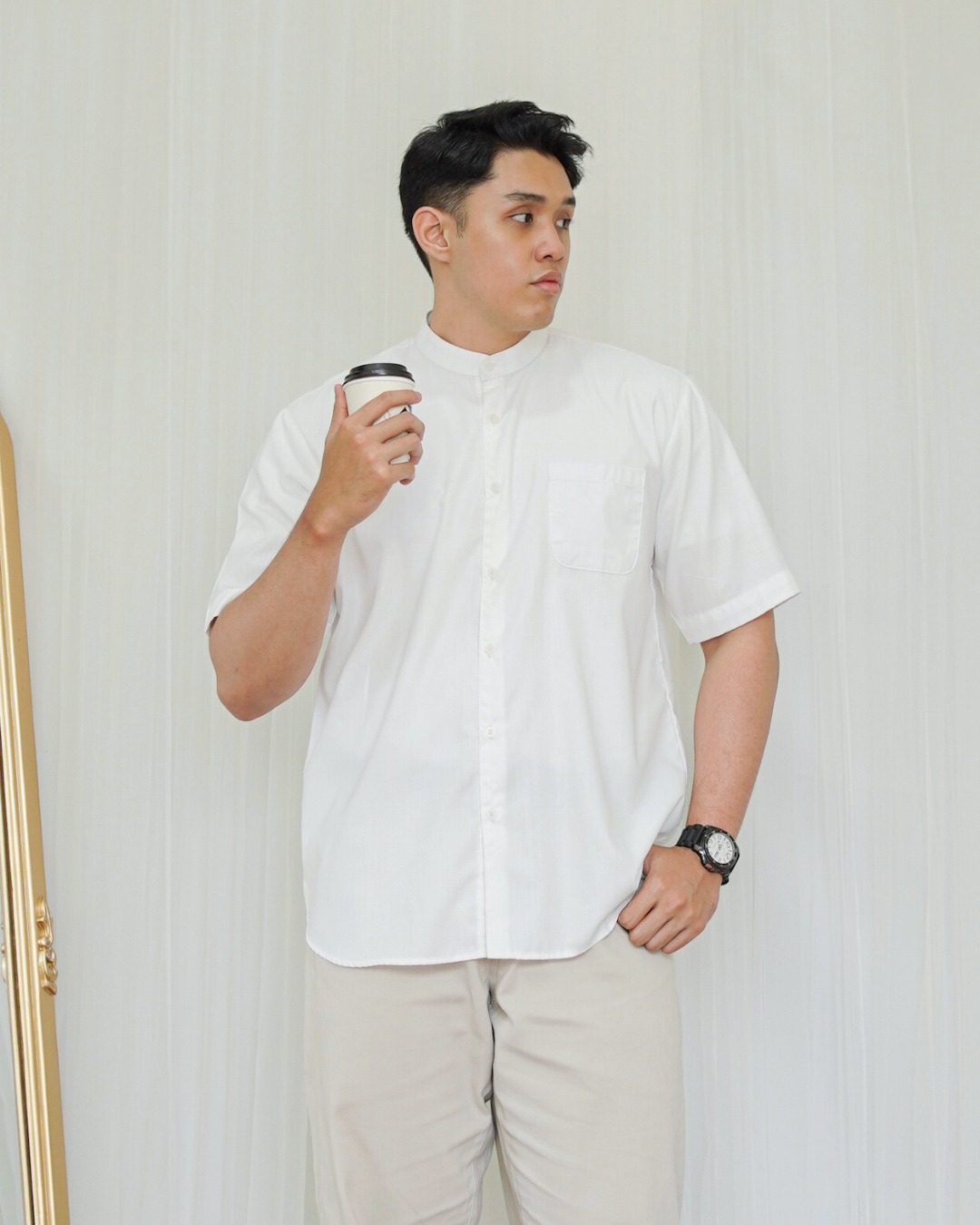 Evolvere-Hanan Men Shirt Koko Dewasa Cowo Katun