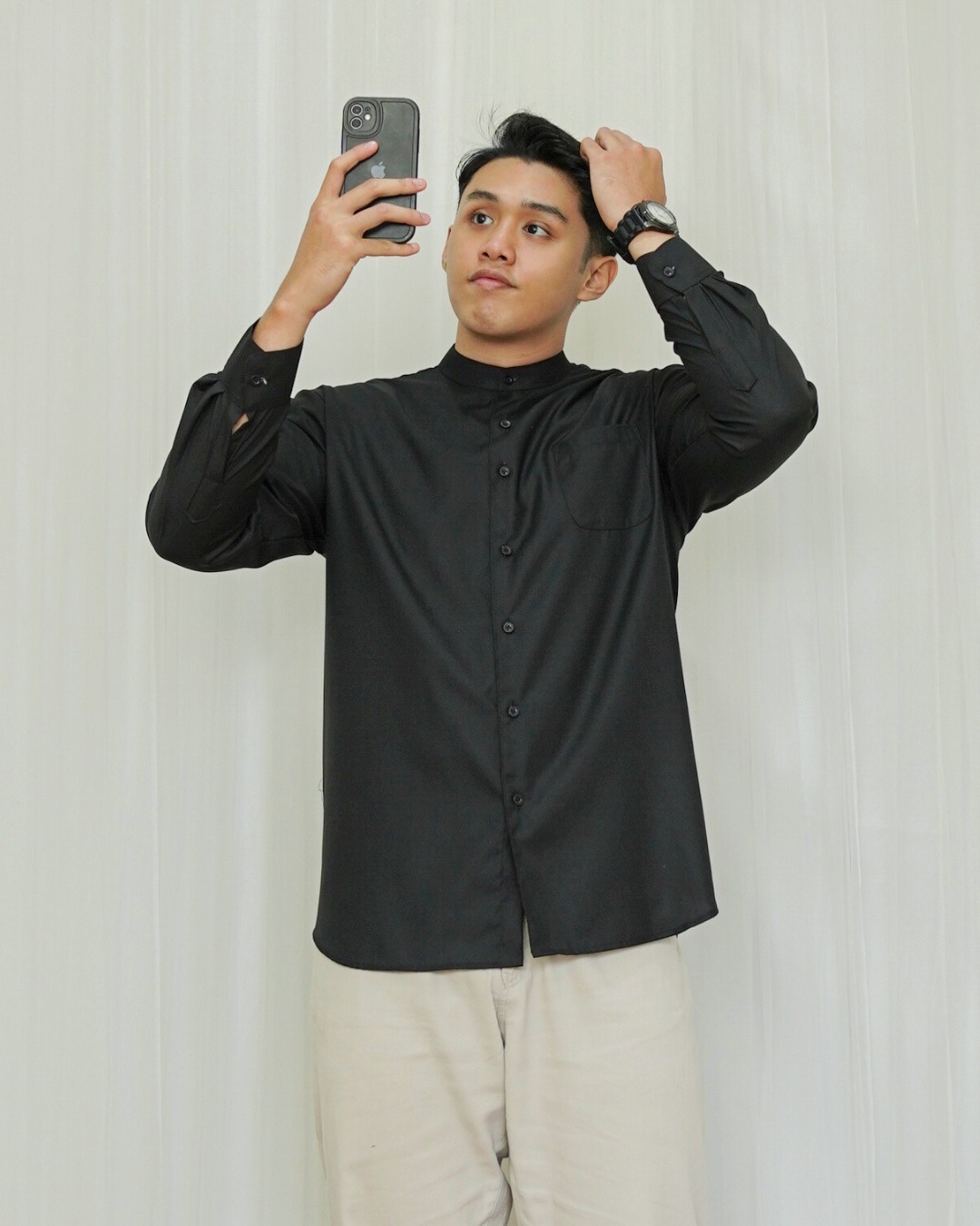 Evolvere-Hanan Men Shirt Koko Dewasa Cowo Katun