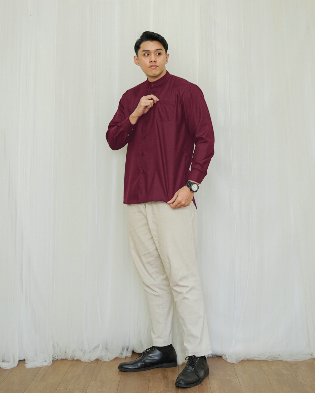 Evolvere-Hanan Men Shirt Koko Dewasa Cowo Katun