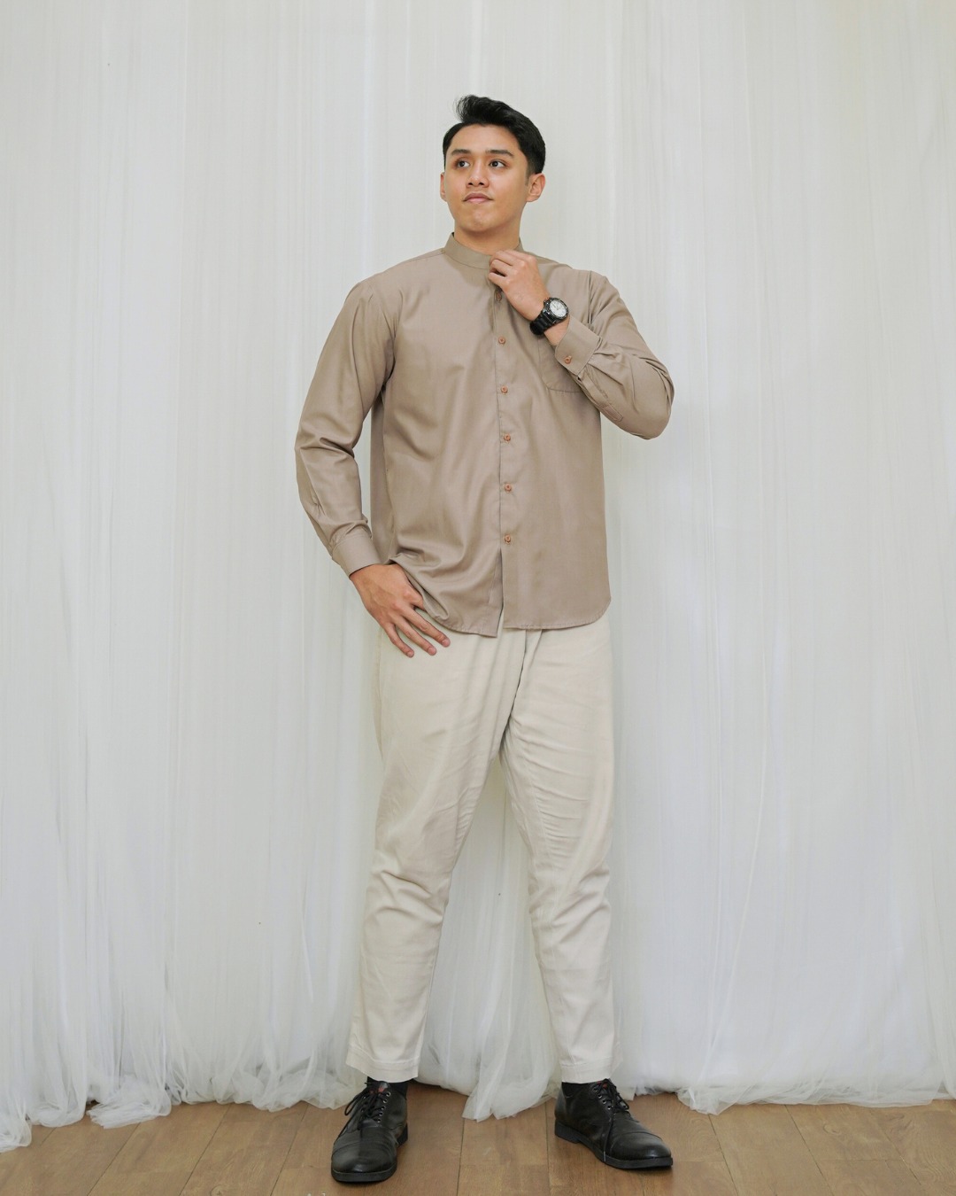 Evolvere-Hanan Men Shirt Koko Dewasa Cowo Katun