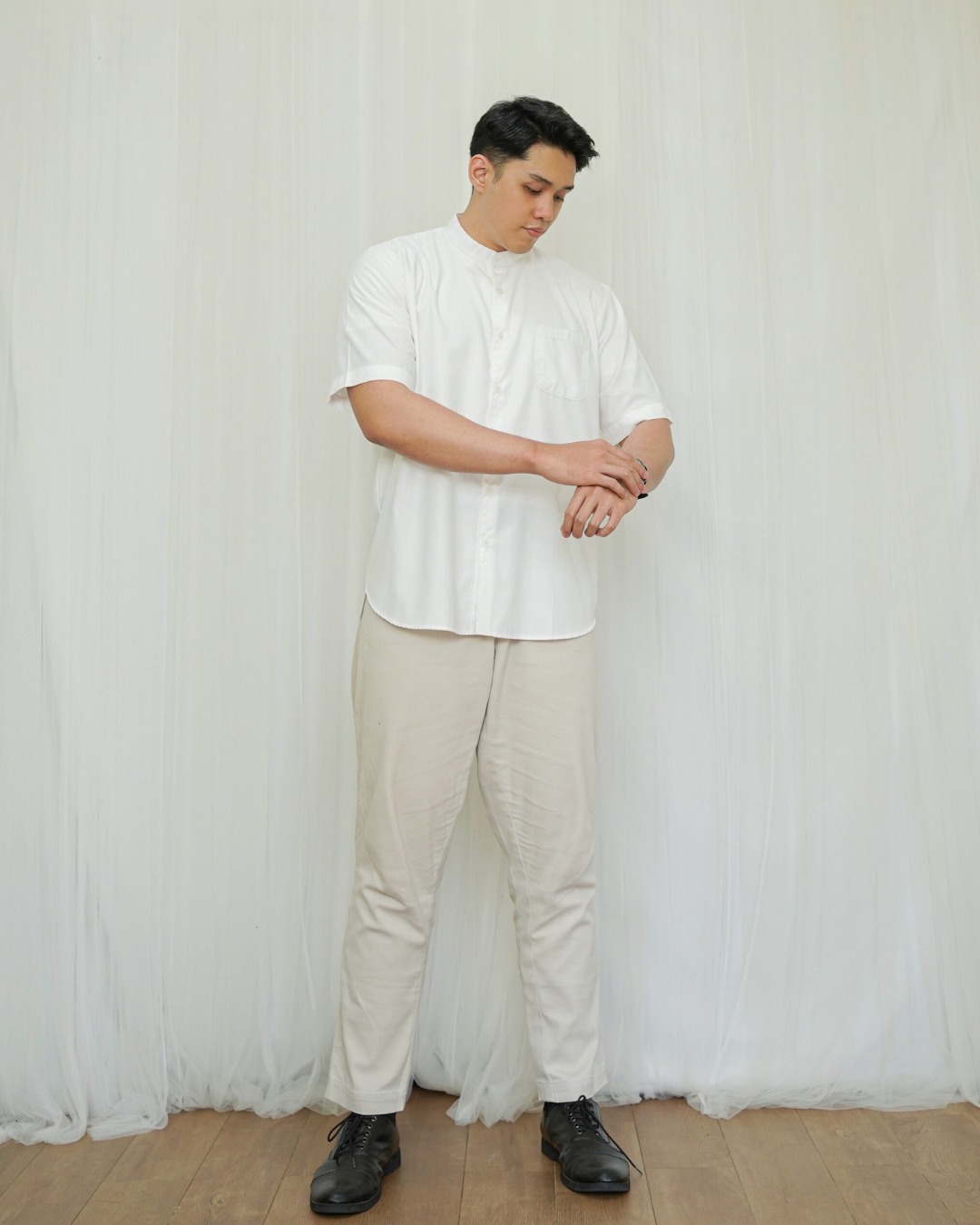 Evolvere-Hanan Men Shirt Koko Dewasa Cowo Katun