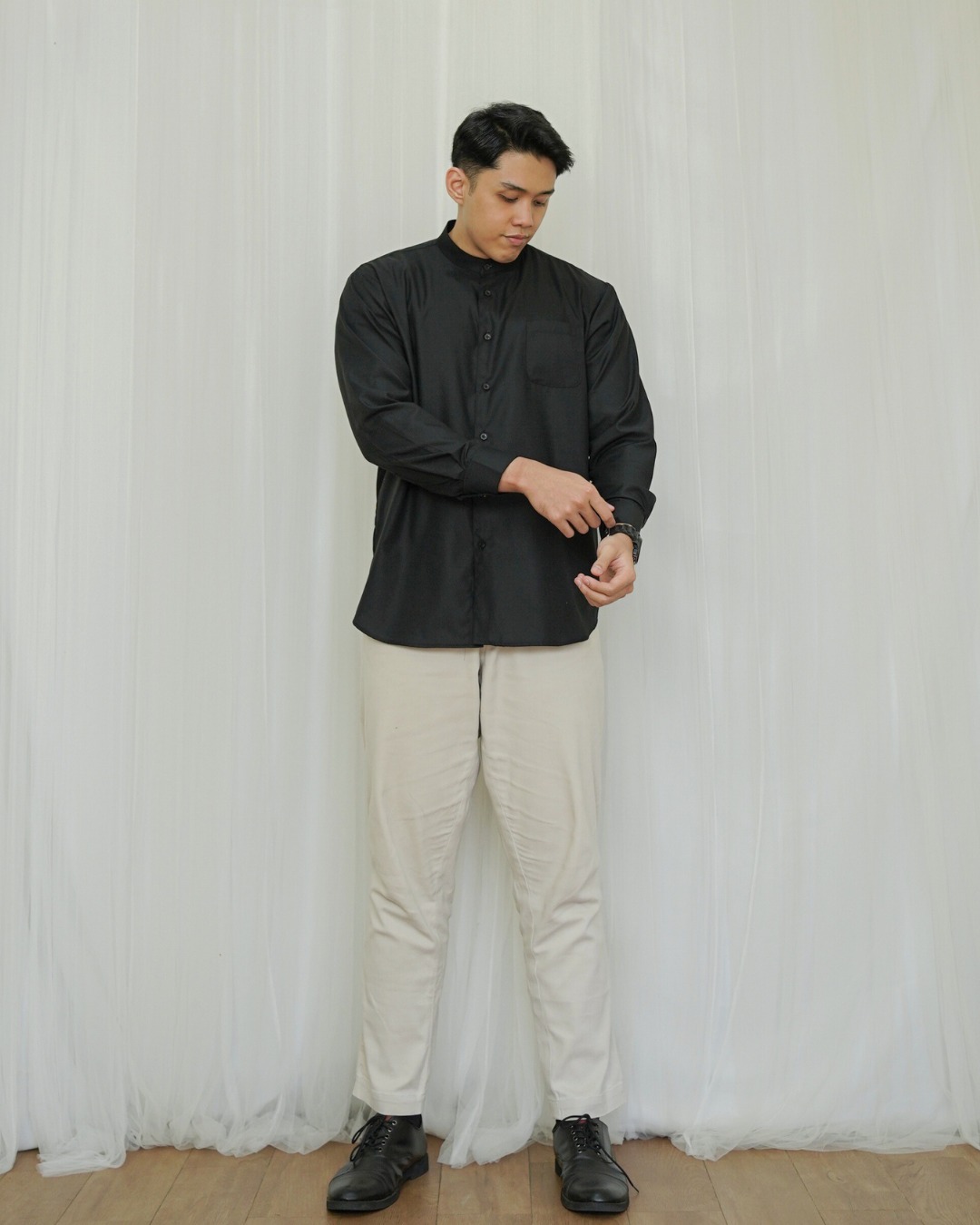 Evolvere-Hanan Men Shirt Koko Dewasa Cowo Katun