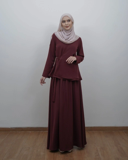 Image of Evolvere-Pamela One Set Setelan Rok Muslim Elegant dan Simple ( Atasan dan Rok )