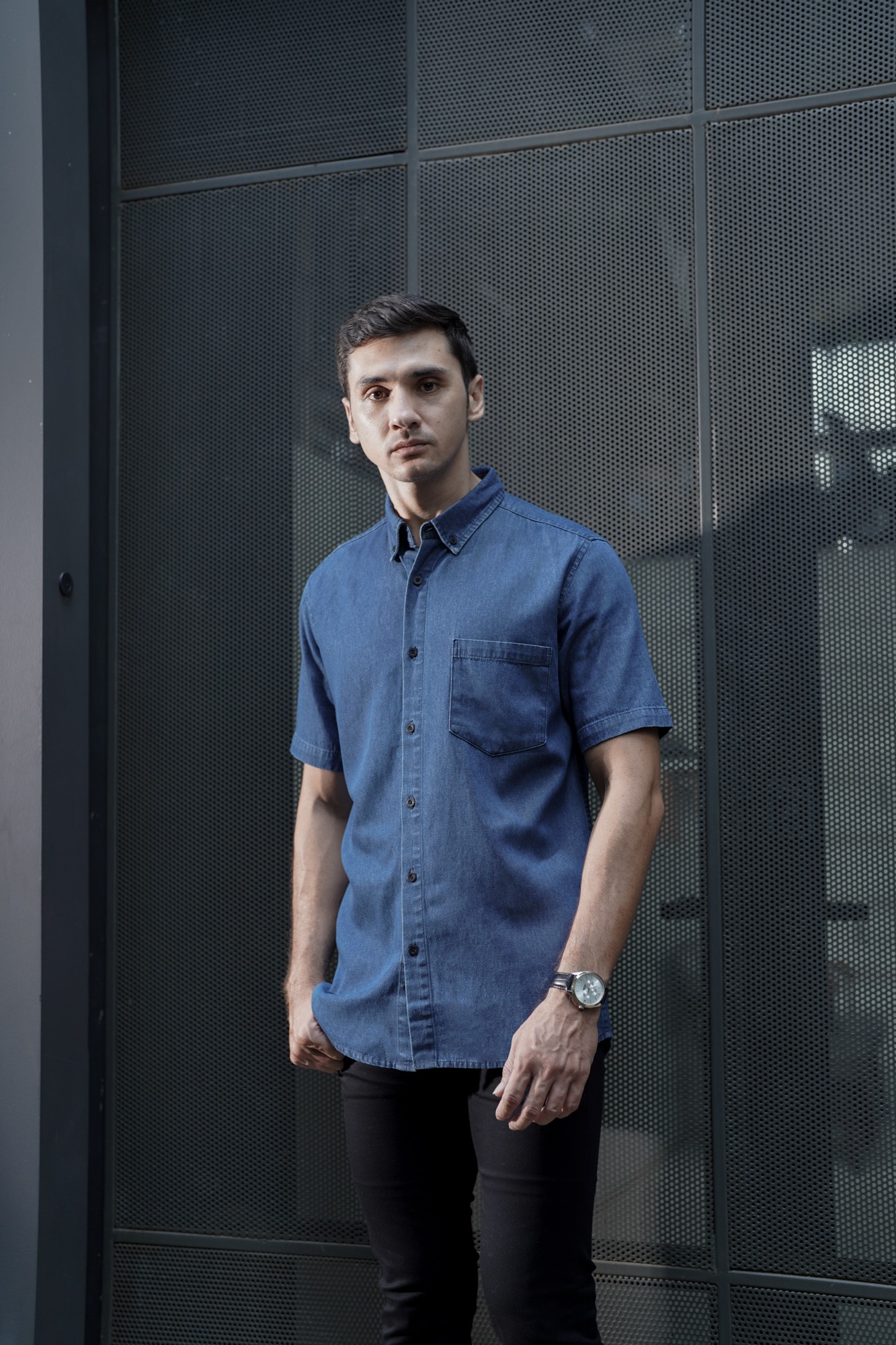 DENIM SHIRT - DARK