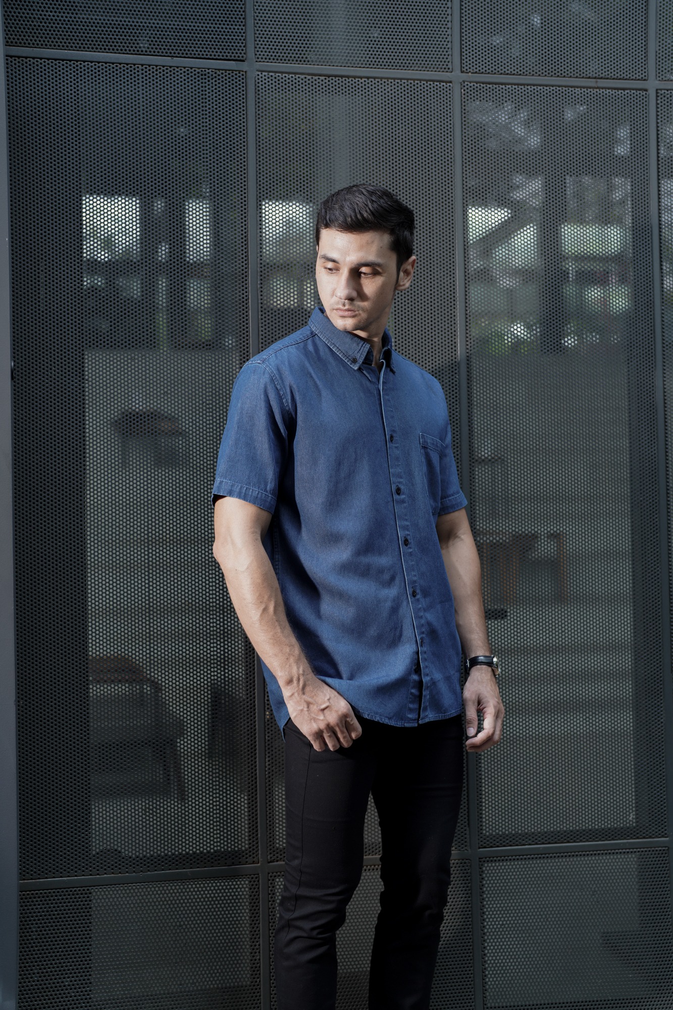 DENIM SHIRT - DARK
