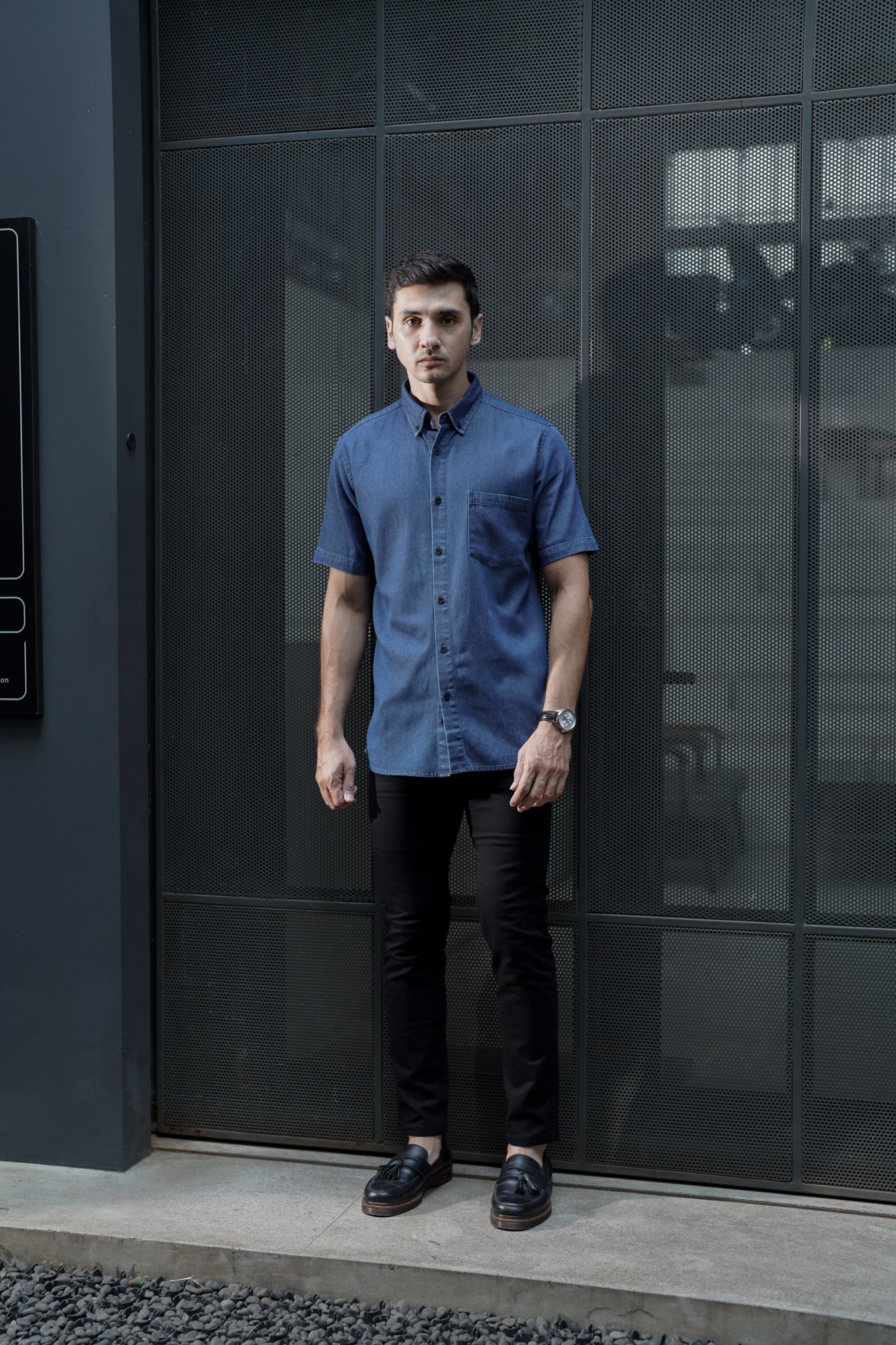 DENIM SHIRT - DARK