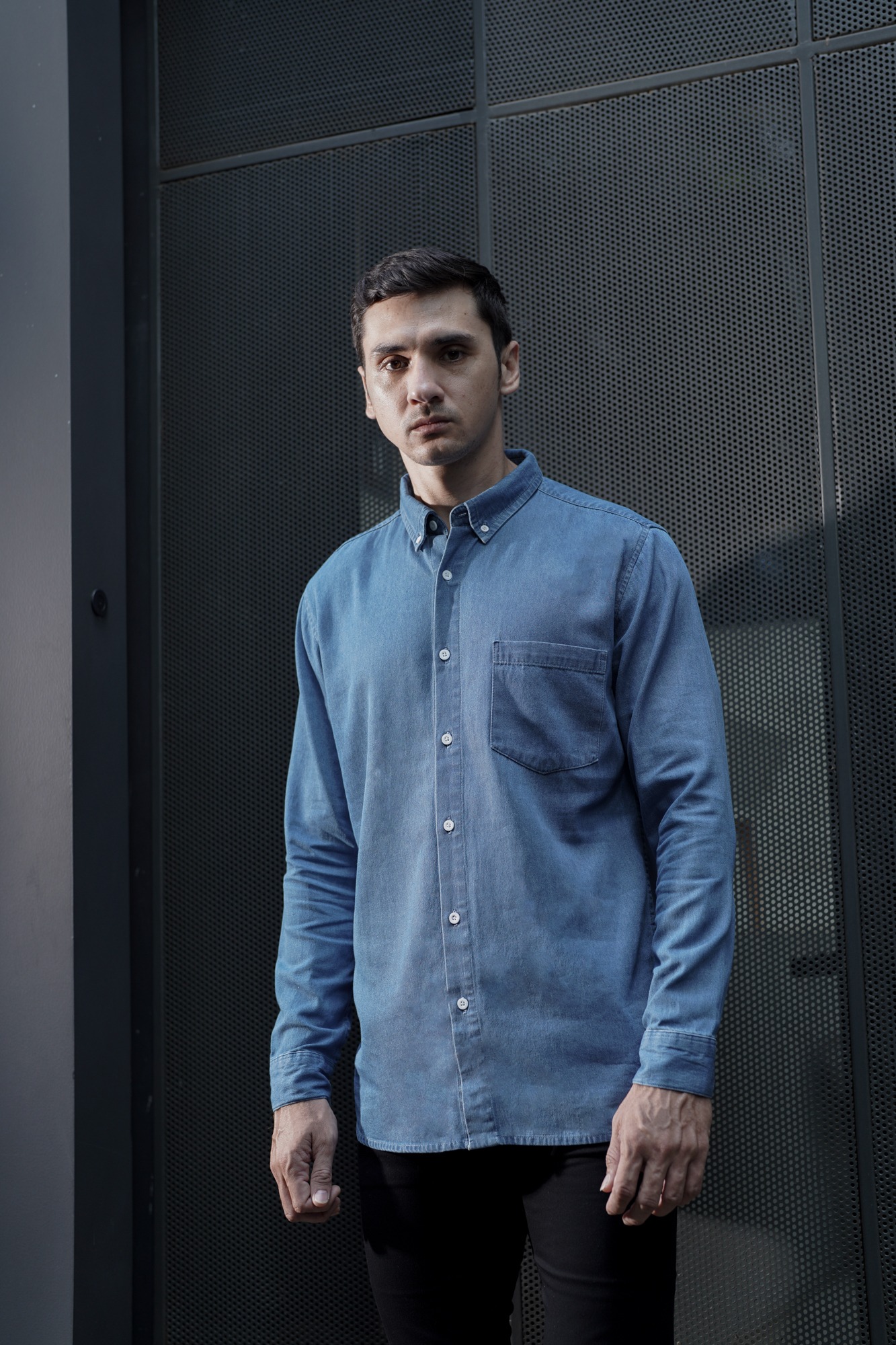 DENIM SHIRT LONG SLEEVE - LIGHT
