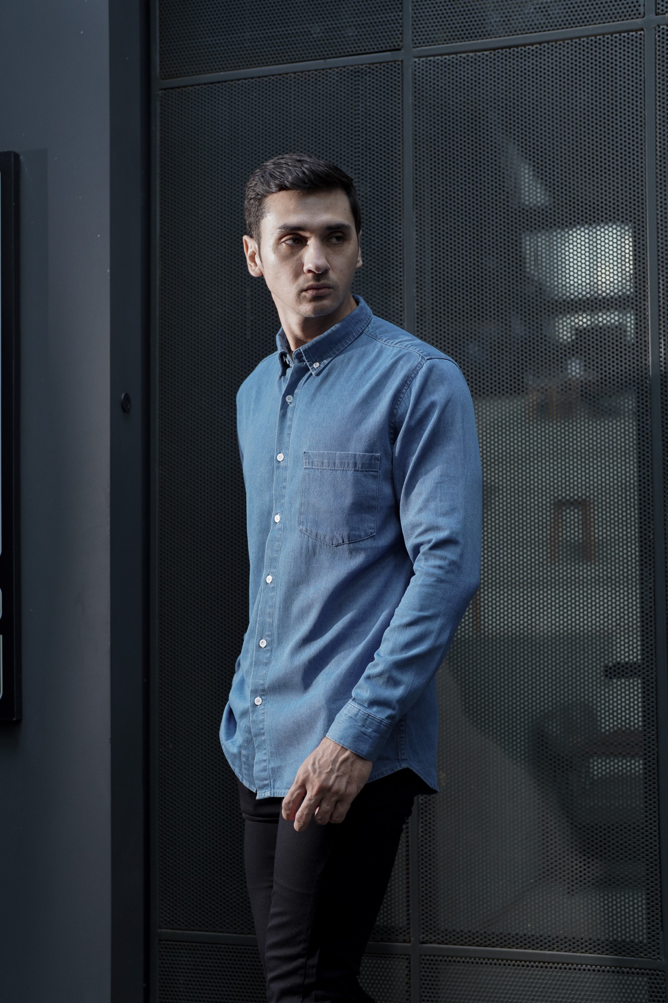 DENIM SHIRT LONG SLEEVE - LIGHT