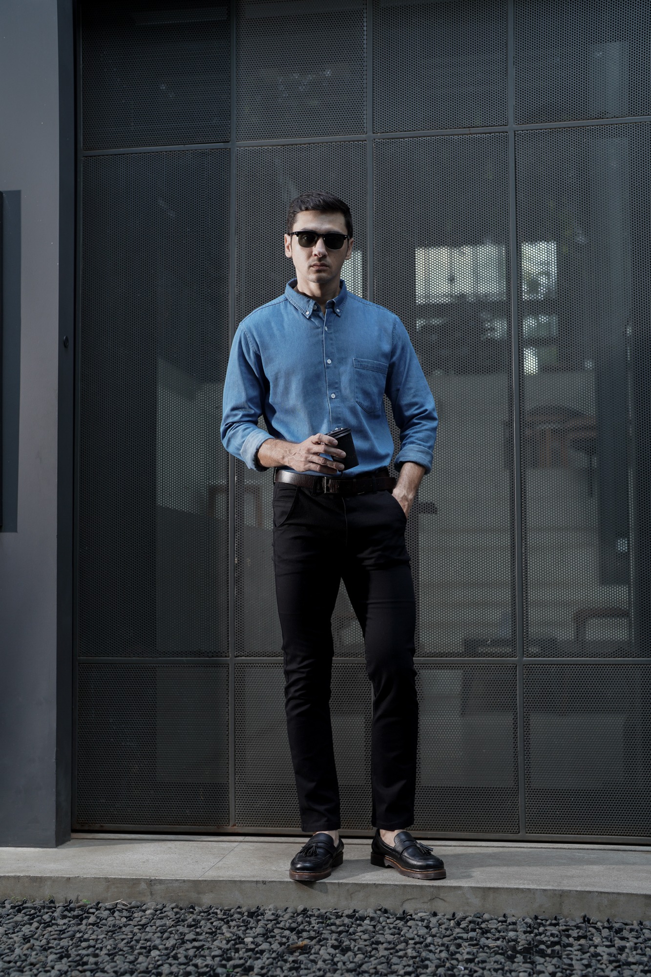 DENIM SHIRT LONG SLEEVE - LIGHT