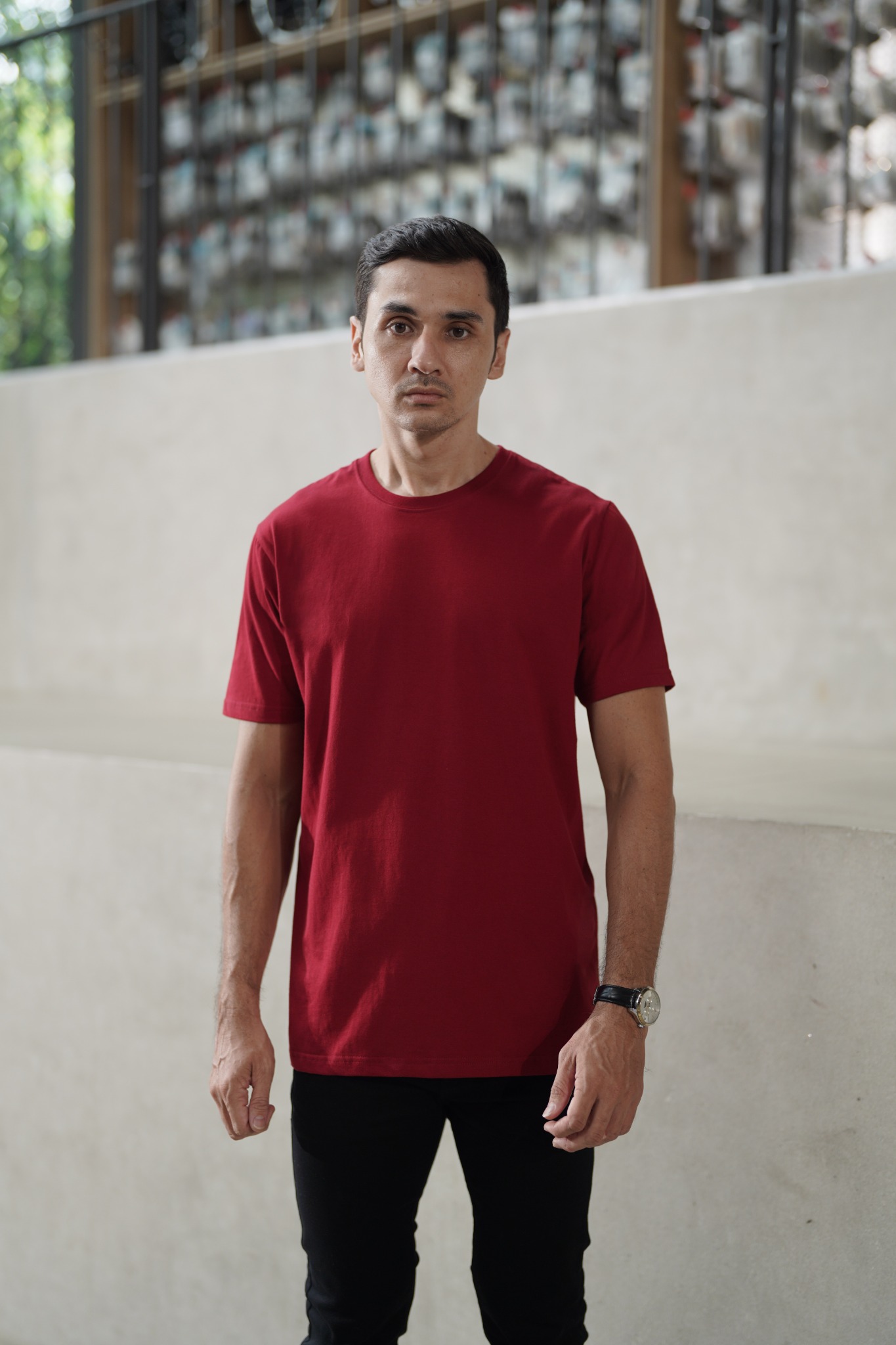 BASIC TEES - MAROON