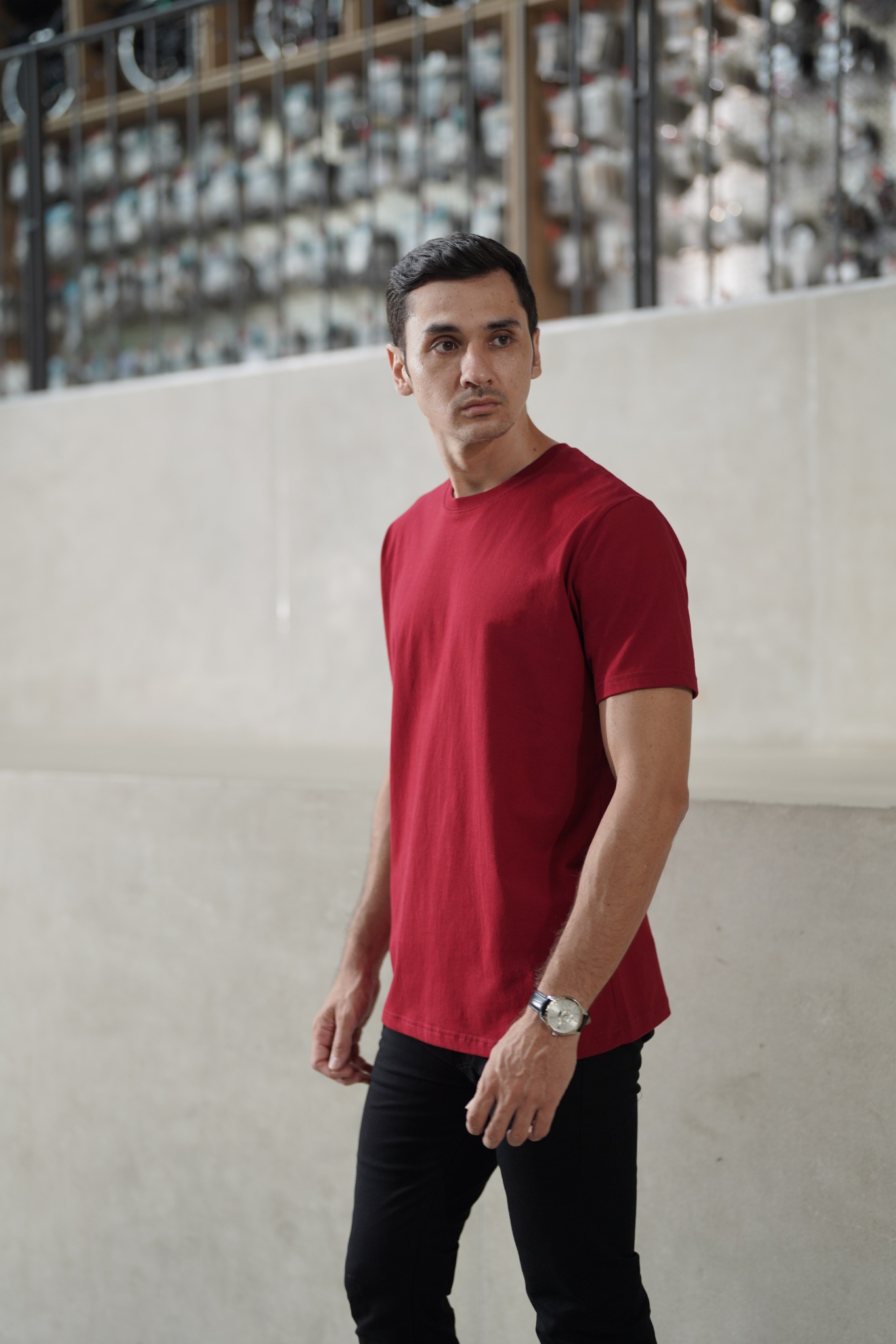 BASIC TEES - MAROON