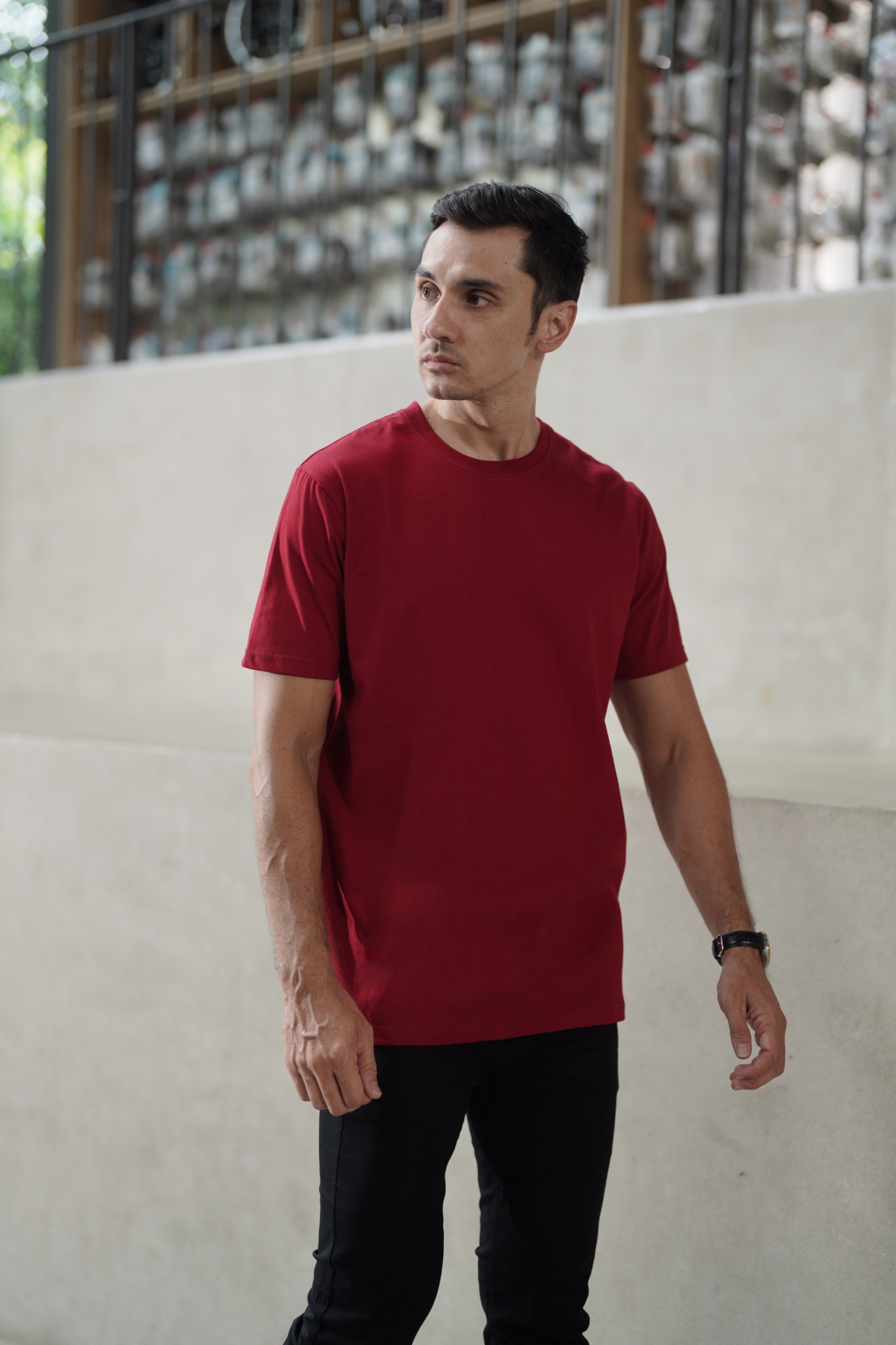 BASIC TEES - MAROON