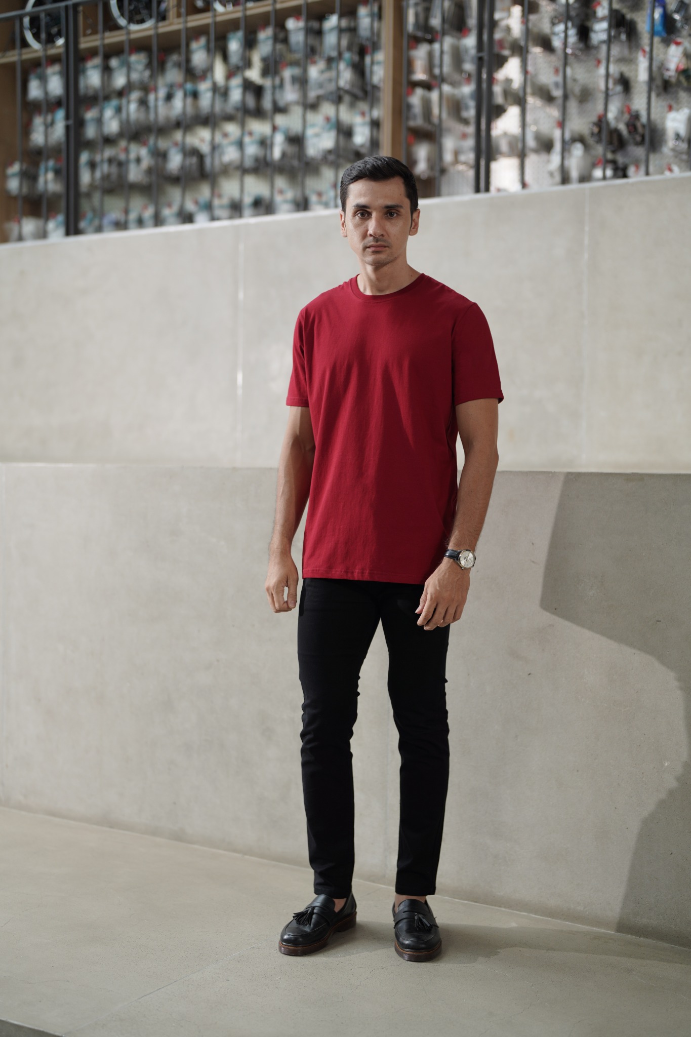 BASIC TEES - MAROON