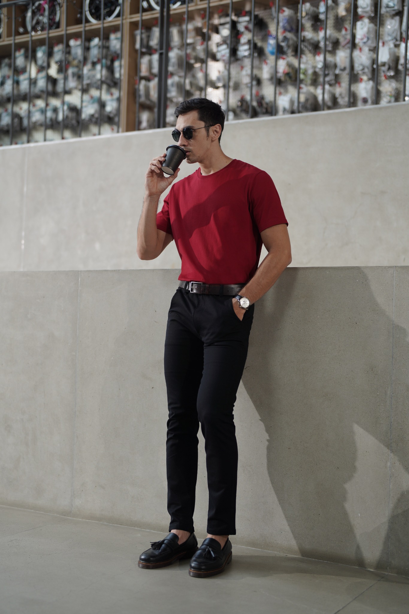 BASIC TEES - MAROON