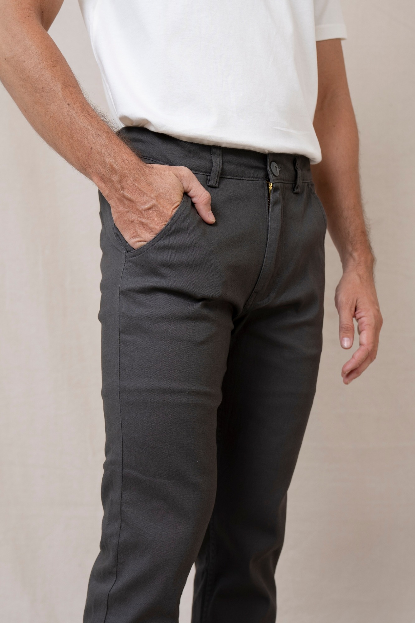 HLM CHINO PANTS - DARK GREY