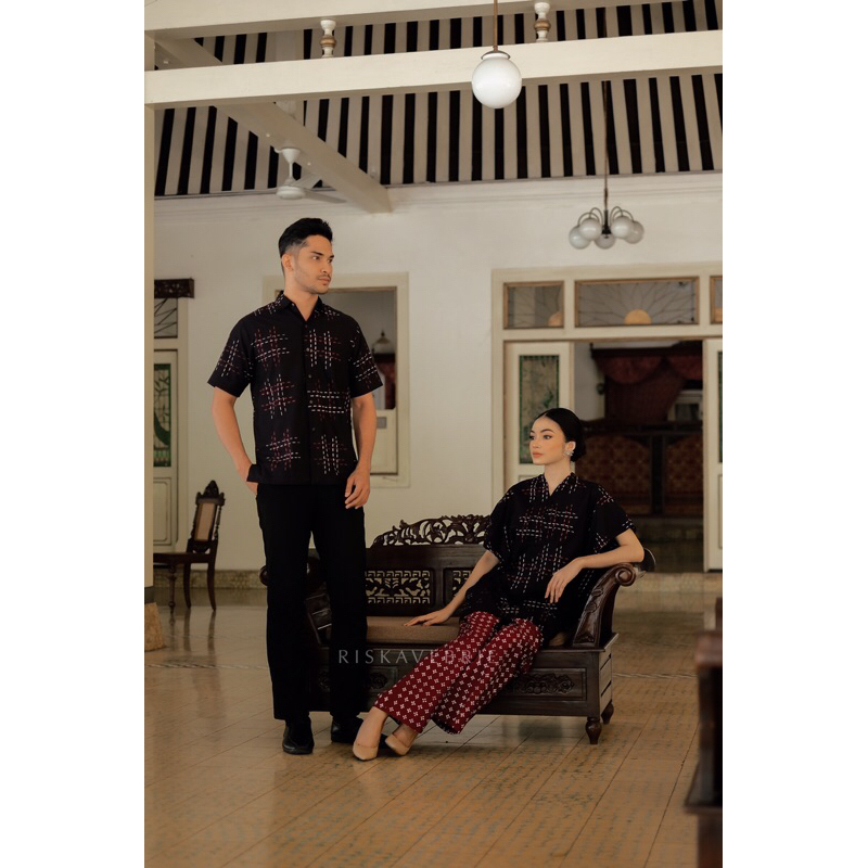 Riskavebrie - Pijar Raya Couple Set Hitam