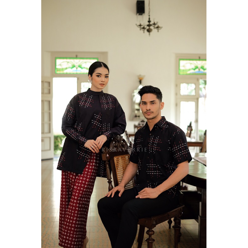 Riskavebrie - Pijar Raya Couple Set Hitam