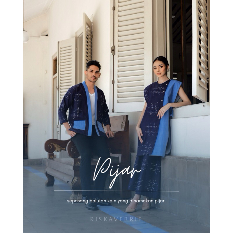 Riskavebrie - Pijar Raya Couple Set Biru