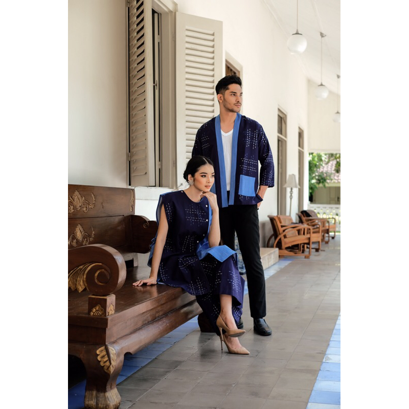 Riskavebrie - Pijar Raya Couple Set Biru