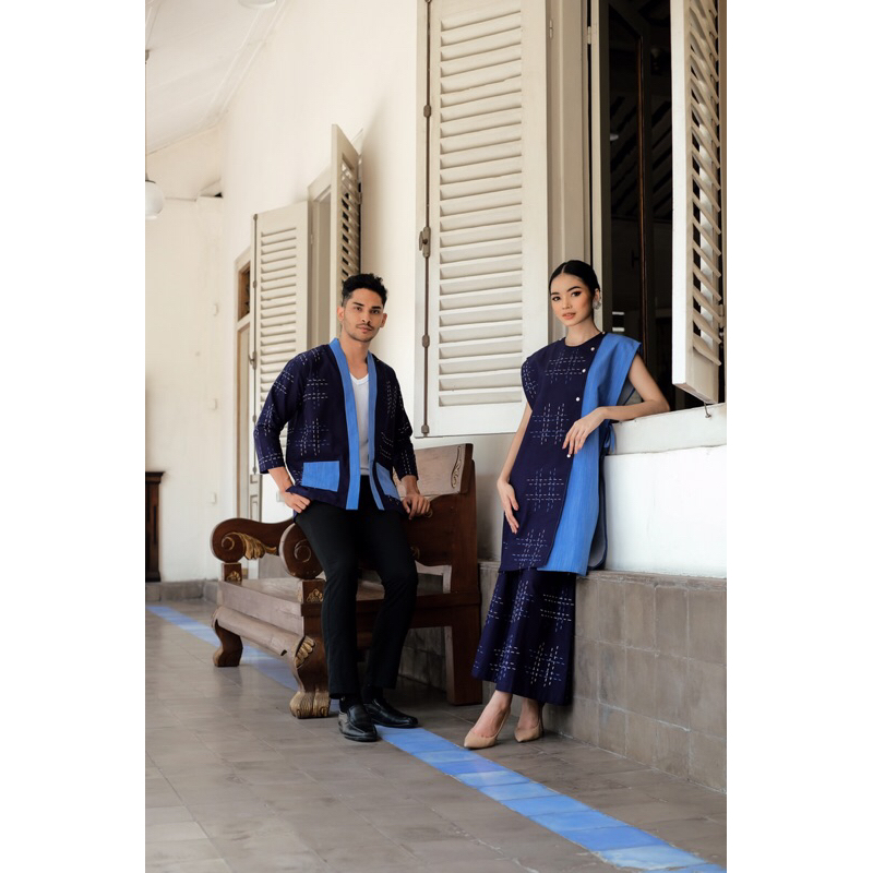 Riskavebrie - Pijar Raya Couple Set Biru
