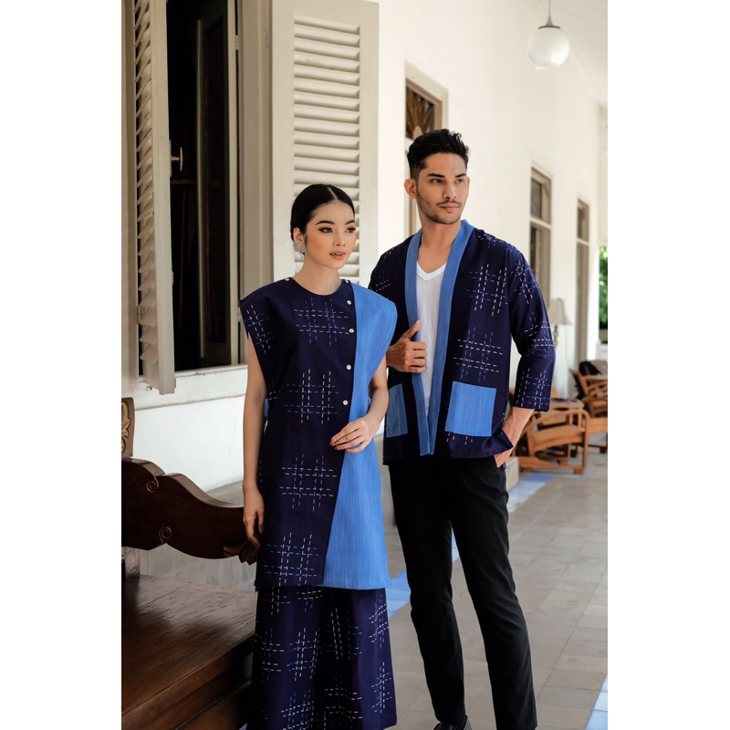Riskavebrie - Pijar Raya Couple Set Biru