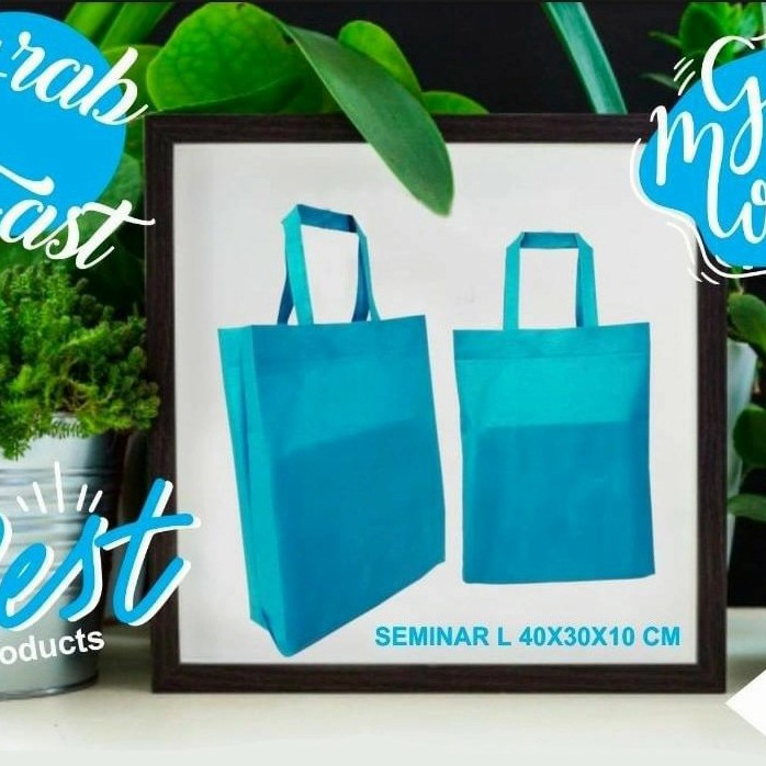 Tas Spunbond Polos Model Seminar tote goodie bag