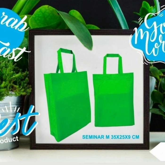 Tas Spunbond Polos Model Seminar tote goodie bag