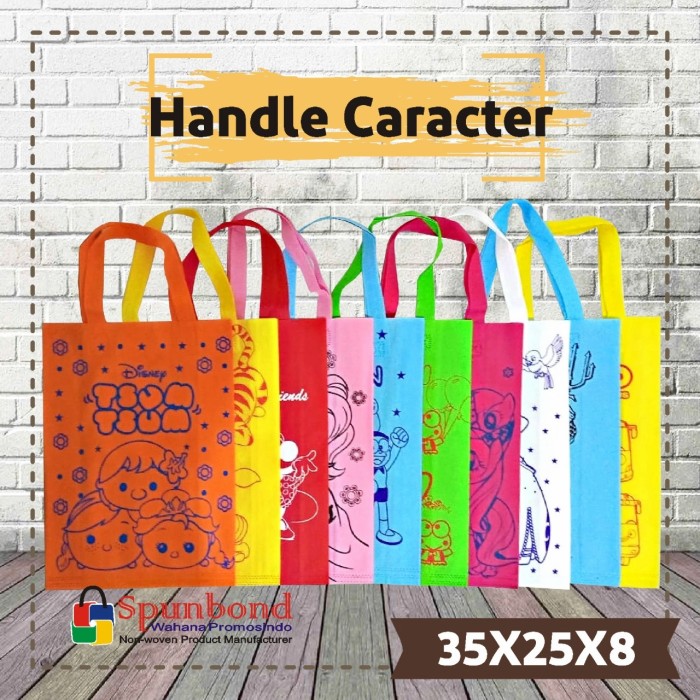 Tas Spunbond Motif Karakter Anak Tas Souvenir Goodiebag S 1
