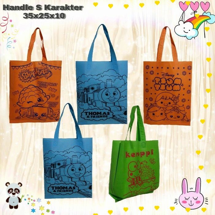 Tas Spunbond Motif Karakter Anak Tas Souvenir Goodiebag S 1